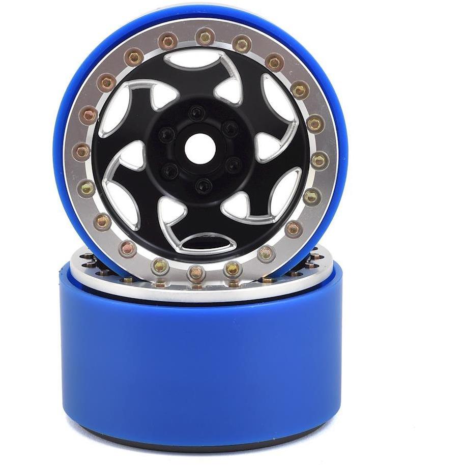 SSD RC 2.2” Champion PL Beadlock Wheels (Black/Silver)