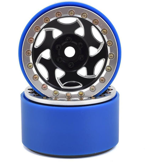 SSD RC 2.2” Champion PL Beadlock Wheels (Black/Silver)