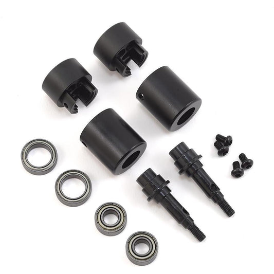 SSD RC TRX-4 Rear Axle Portal Delete Kit (Black)