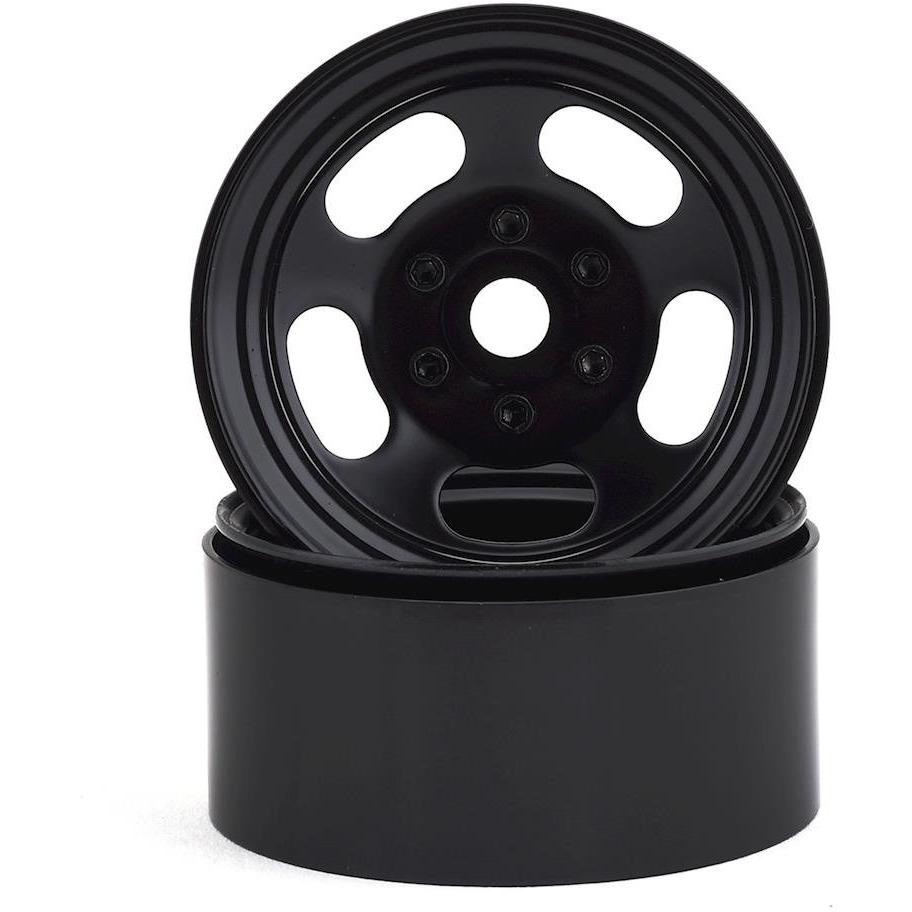 SSD RC Slot 1.9” Steel Beadlock Wheels (Black)