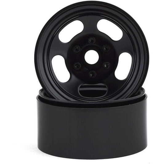SSD RC Slot 1.9” Steel Beadlock Wheels (Black)