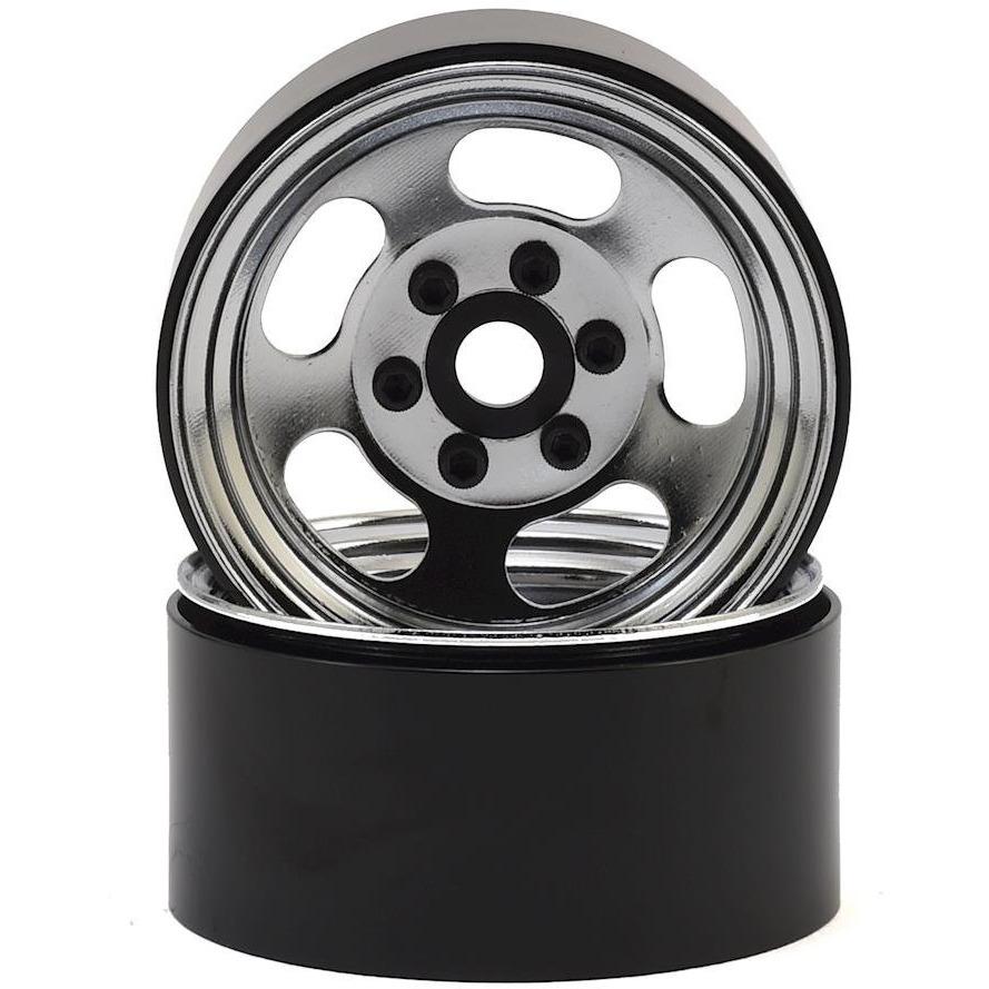 SSD RC Slot 1.9” Steel Beadlock Wheels (Chrome)
