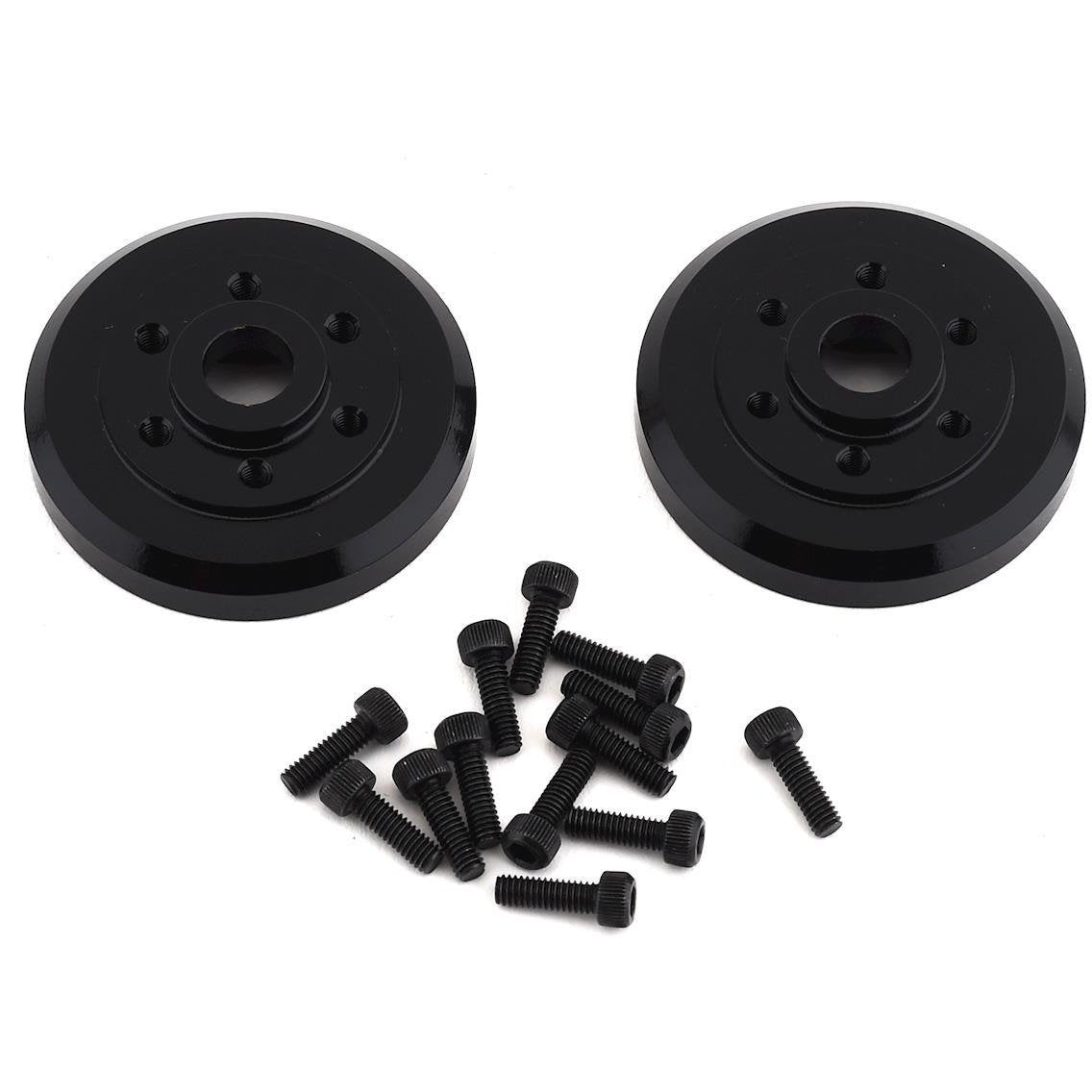 SSD RC Brass Wheel Hubs (Black) (2)