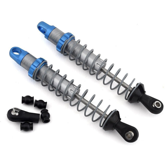 SSD RC Pro Scale 90mm Shocks (Silver/Blue)
