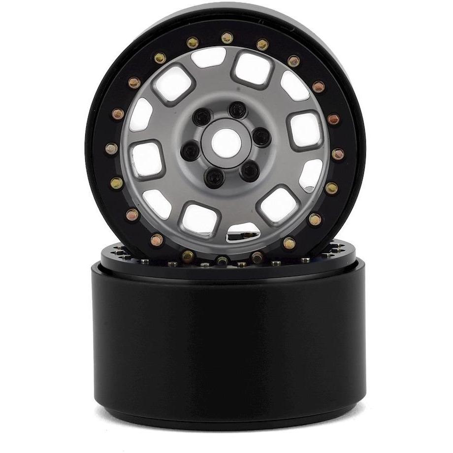 SSD RC 2.2” Contender Beadlock Wheels (Silver)