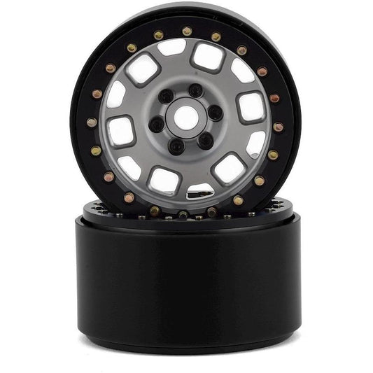 SSD RC 2.2” Contender Beadlock Wheels (Silver)