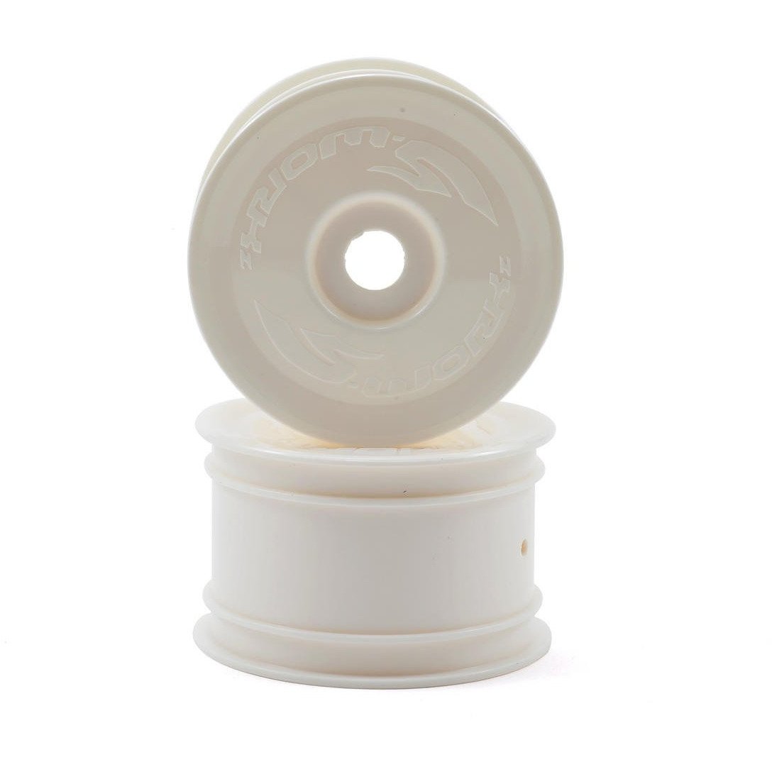 SWorkz 14mm Hex Rear Buggy Wheels (2) (White) (S12-1/S104)