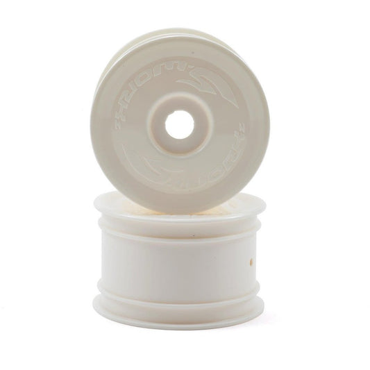 SWorkz 14mm Hex Rear Buggy Wheels (2) (White) (S12-1/S104)