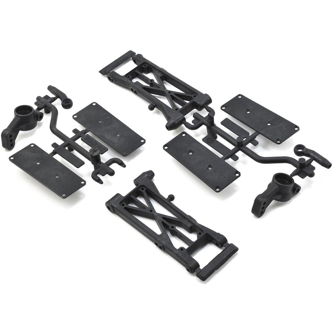 SWorkz S104 EVO Rear Lower Shorty Arm Set w/Hubs (for 12mm Hex)