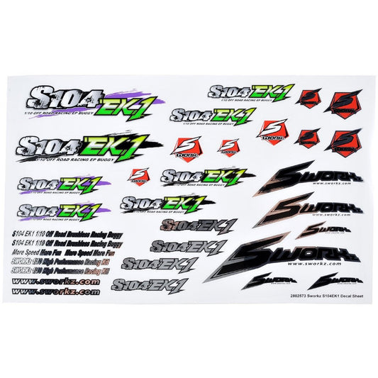 SWorkz S104 EK1 Decal Sheet