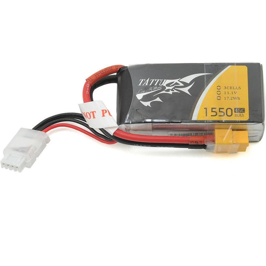 Tattu 3s LiPo Battery 45C (11.1V/1550mAh)