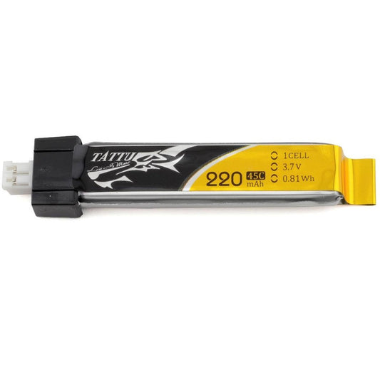 Tattu 1S LiPo Battery 45C (3.7V/220mAh) (1)