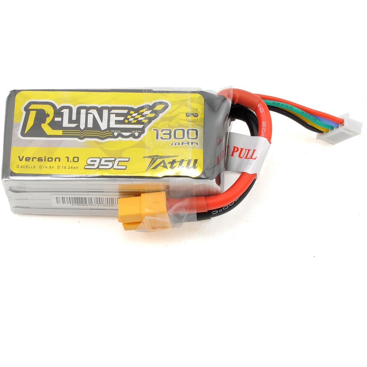 Tattu "R-Line" 4S LiPo Battery 95C (14.8V/1300mAh) (JST-XH)