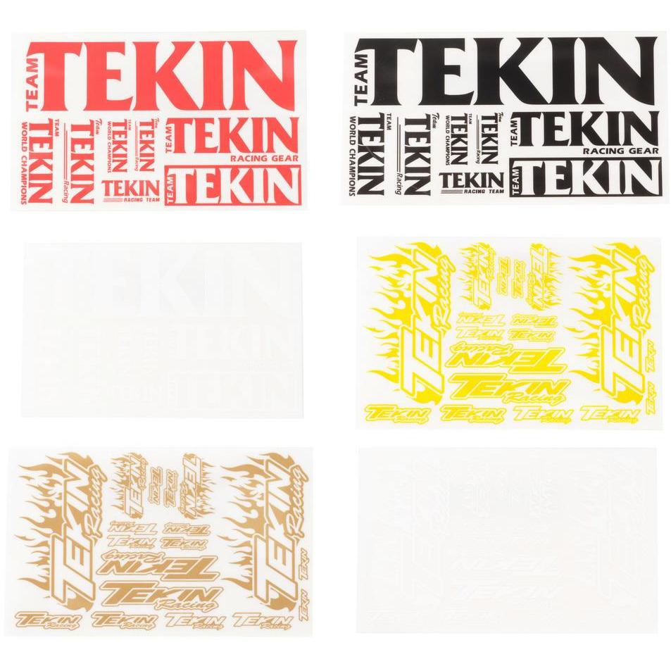 Tekin 3x5 5 Color Decal Set (6)