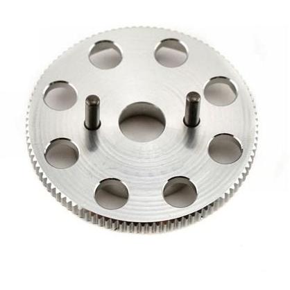 4142X Flywheel Larger Knurled For Use With Starter Boxes Trx And Trx R Silver For-Use-With-Starter-Boxes)-(Trx-2