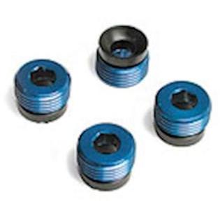 4934X Aluminum Caps, Pivot Ball (Blue-Anodized) (4)