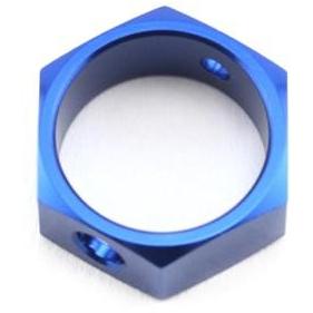 4966X Brake Adapter Hex Aluminum Blue Use With Hd Aluminum-(Blue)-(Use-With-Hd