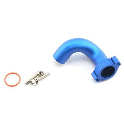 5287 Header, Blue-Anodized Aluminum (For Rear Exhaust Engines Only) (Trx 2.5, 2.5R, 3.3)