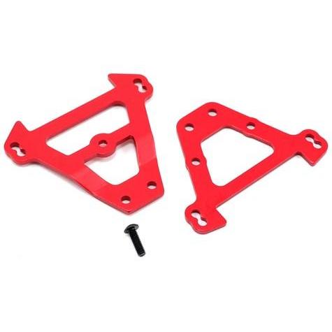 5323R Bulkhead Tie Bars, Front & Rear (Red-Anodized Aluminum)