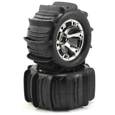 5672 Tires & Wheels Assembled Glued Geode Chrome Wheels Paddle Tires Foam Inserts Use With Mm Splined Wheel Hubs & Nuts Part X Tsm Assembled,-Glued-(Geode-Chrome-Wheels,-Paddle-Tires,-Foam-Inserts)-(2