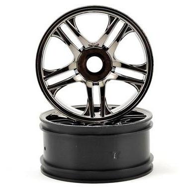 6478 Wheels, Split-Spoke (Black Chrome) (Front) (2)
