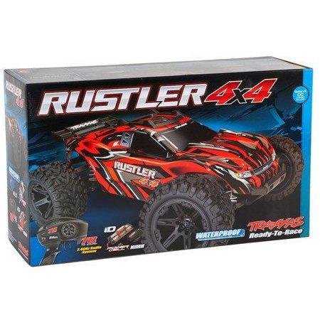 Traxxas Rustler 4X4 1/10 4WD RTR Stadium Truck (Red)
w/TQ 2.4GHz Radio & iD Battery & Charger