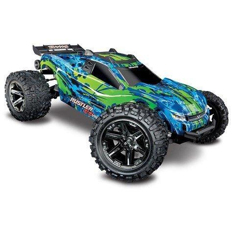 Traxxas Rustler 4X4 VXL Brushless RTR 1/10 4WD Stadium Truck (Green)
w/TQi 2.4GHz Radio & TSM