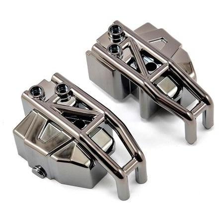 6935 Bumper Front Black Chrome Left & Chrome)-(Left-&