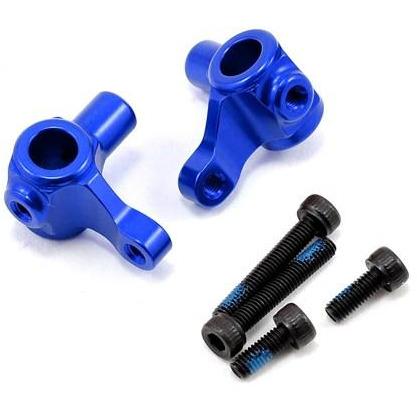 6937X Steering Blocks, Aluminum (Blue-Anodized) (Left & Right)