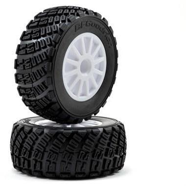 7473 Tires & Wheels Assembled Glued White Wheels Bfgoodrichã‚ Rally Gravel Pattern Tires Foam Inserts Tsm Assembled,-Glued-(White-Wheels,-Bfgoodrichã¢?-Rally,-Gravel-Pattern,-Tires,-Foam-Inserts)-(2
