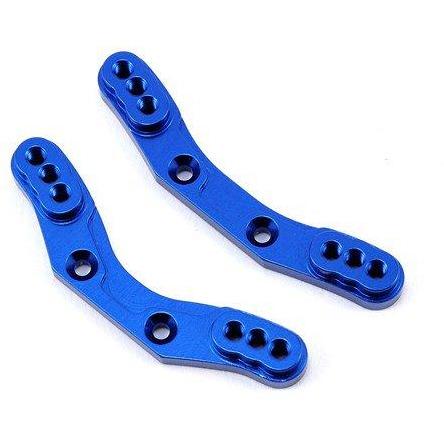 7537X Shock Towers, Front & Rear, 6061-T6 Aluminum (Blue-Anodized)
