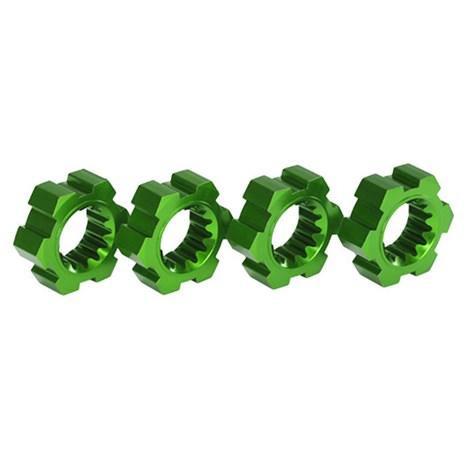 7756G Wheel Hubs, Hex, Aluminum (Green-Anodized) (4)