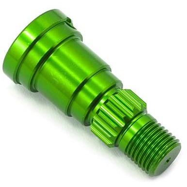 7768G Stub Axle, Aluminum (Green-Anodized) (1) (Use Only With #7750X Driveshaft)