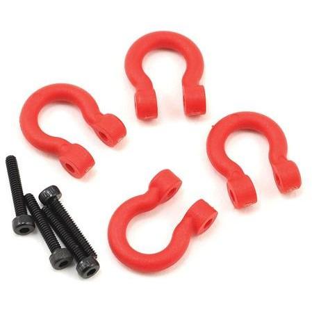 8234R Bumper D-Rings, Red (Front Or Rear)/ 2.0X12 Cs (4)