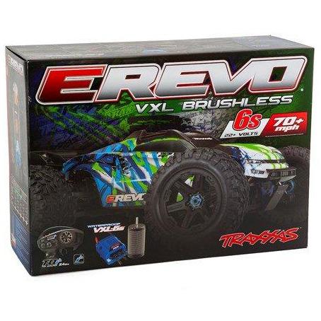 Traxxas E-Revo VXL 2.0 RTR 4WD Electric Monster Truck (Green)
w/VXL-6s ESC & TQi 2.4GHz Radio