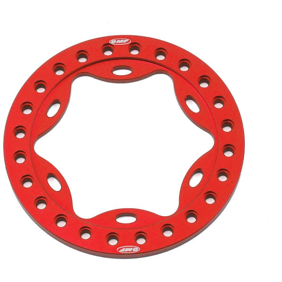 Vanquish Products OMF 1.9" Scallop Beadlock Rings (Red)