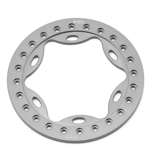 Vanquish Products OMF 2.2" Scallop Beadlock (Silver)