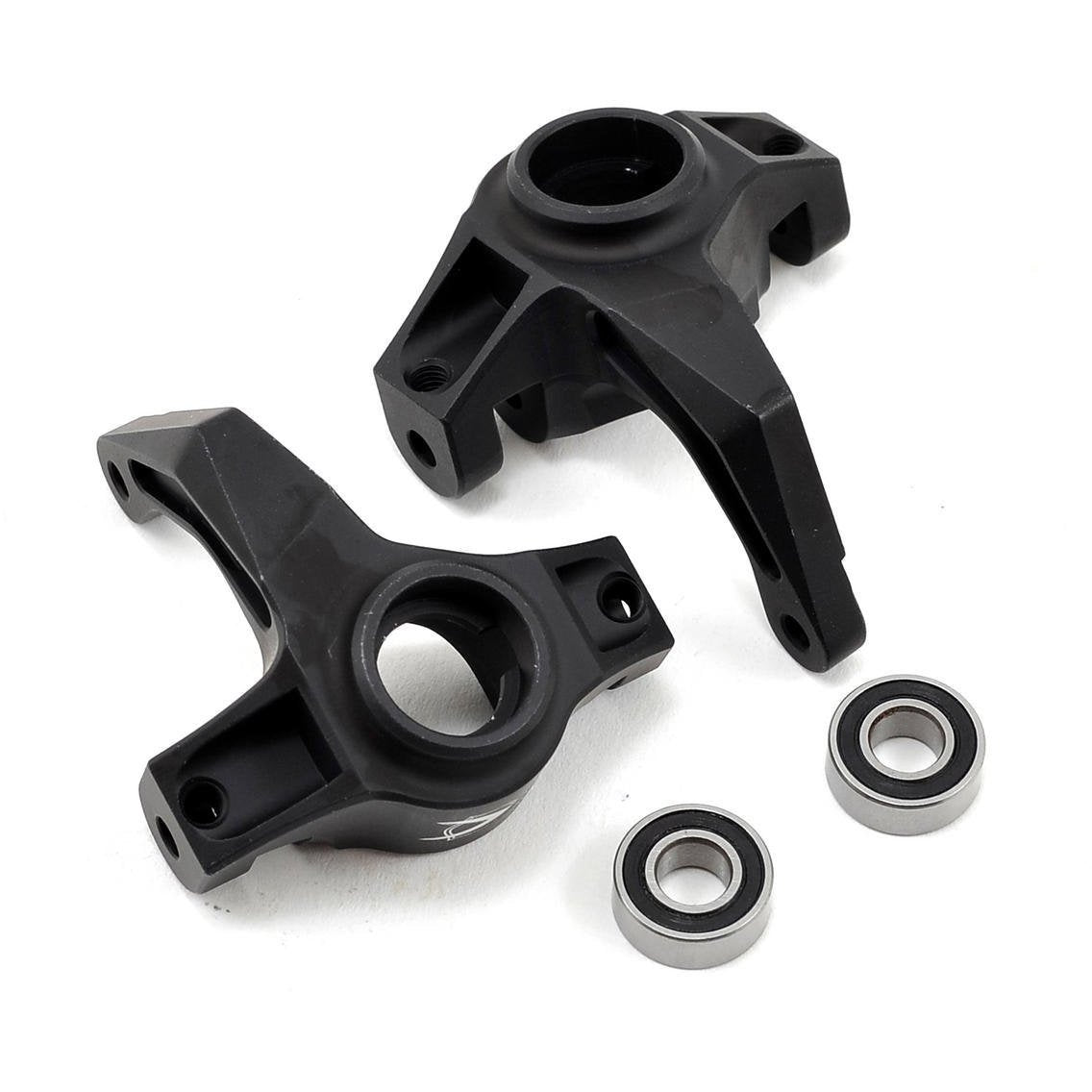 Vanquish Products Aluminum Steering Knuckle Set w/Bearings (2) (Black)