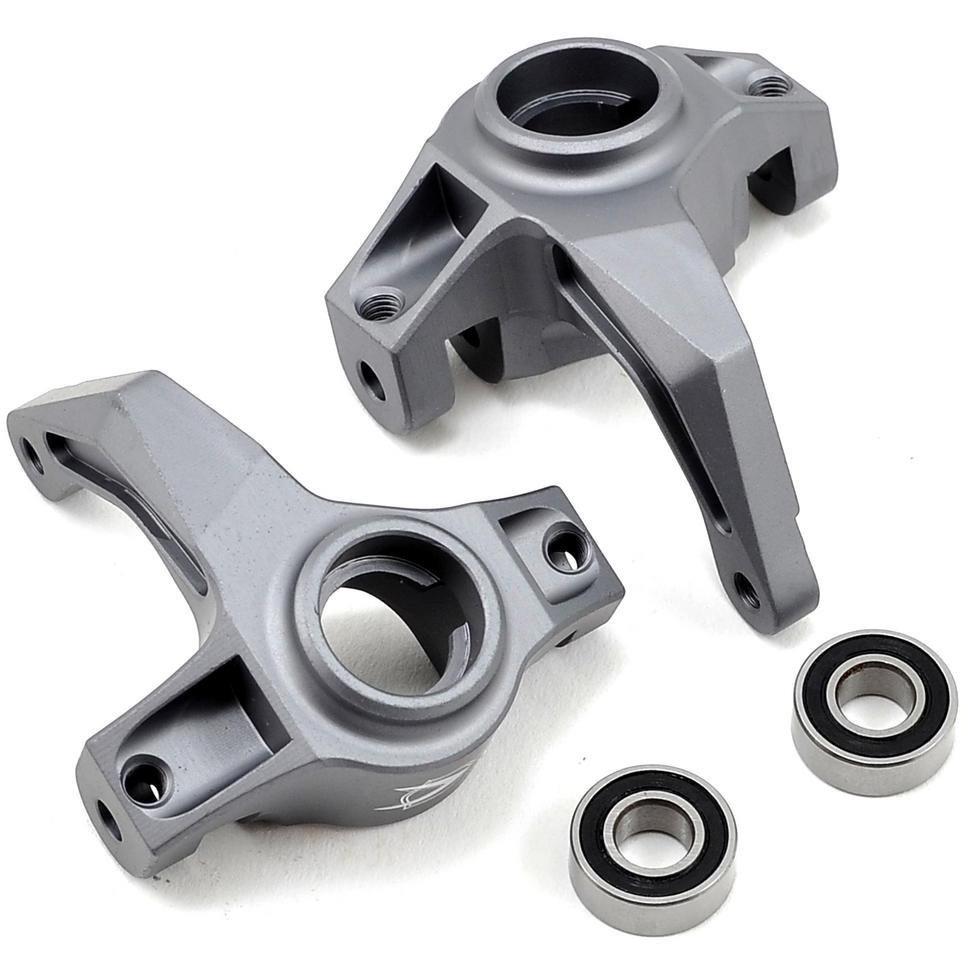 Vanquish Products Aluminum Steering Knuckle Set w/Bearings (2) (Grey)