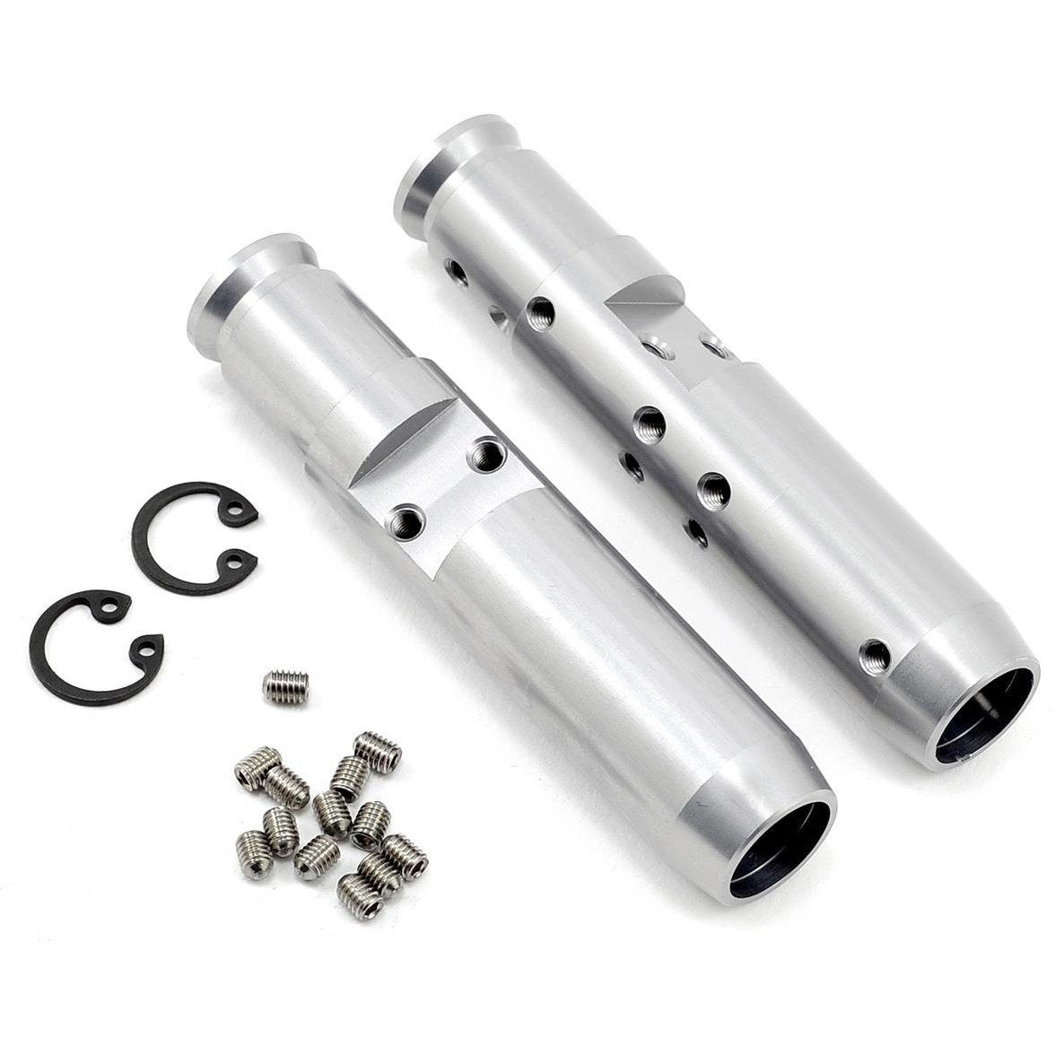 Vanquish Products "Currie Rockjock" SCX10 Rear Tubes (Silver)