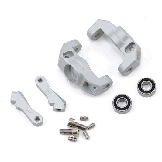 Vanquish Products Twin Hammers HD Aluminum Steering Knuckles (Silver) (2)