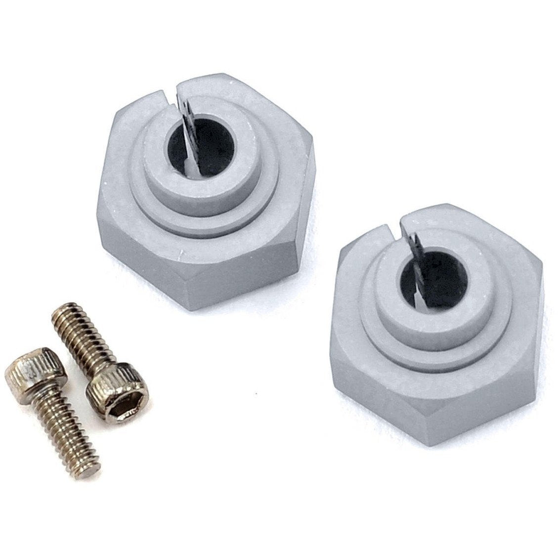 Vanquish Products Aluminum 12mm Clamping Wheel Hex (2) (Silver)