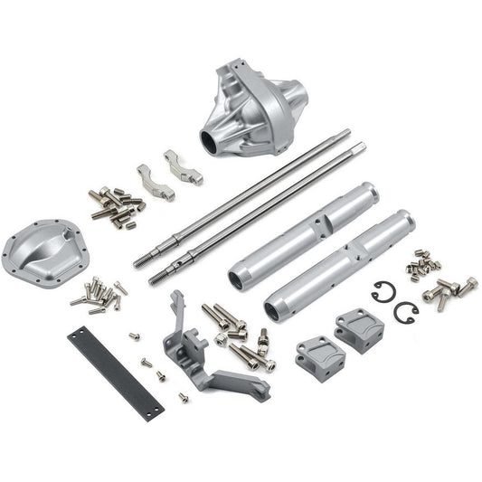 Vanquish Products Wraith/Yeti Centered Pumpkin Rear Currie Axle (Silver)
