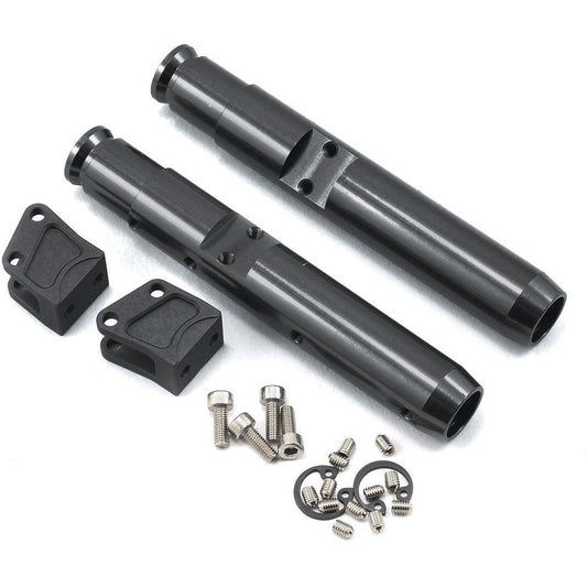 Vanquish Products Wraith/Yeti Center Pumpkin Rear Currie Axle Tubes (2) (Black)