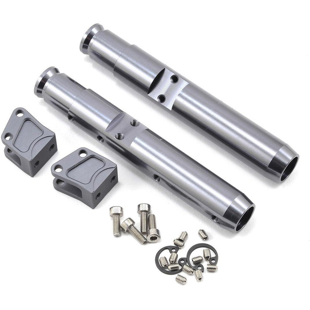 Vanquish Products Wraith/Yeti Center Pumpkin Rear Currie Axle Tubes (2) (Grey)