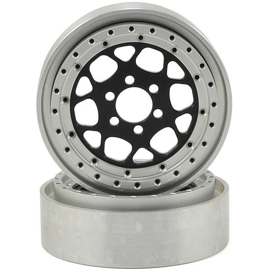 Vanquish Products OMF Type R 2.2 Wheels (Black/Silver) (2)
