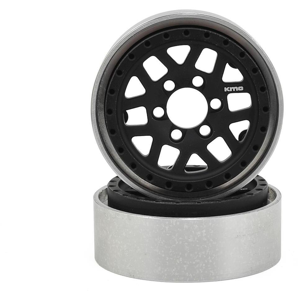 Vanquish Products KMC XD229 Machete 1.9" Beadlock Wheels (2) (Black/Clear)