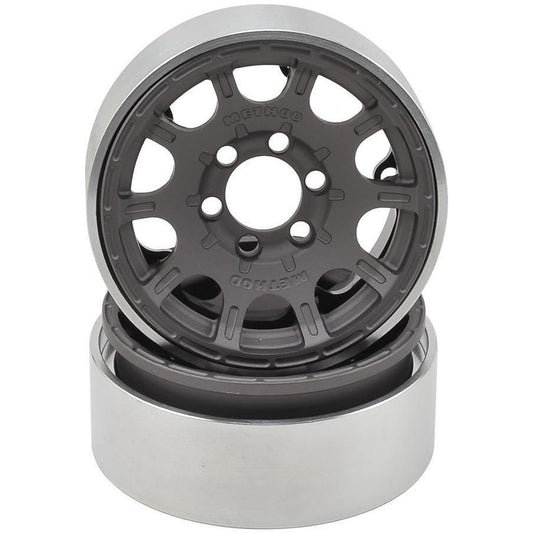 Vanquish Products Method Roost 1.9" Beadlock Wheel (2) (Grey)