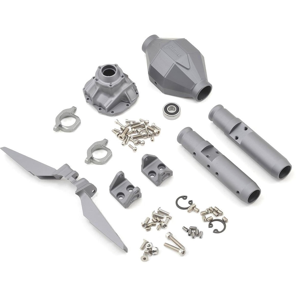 Vanquish Products SCX10 Currie F9 Rear Axle Assembly (Grey)