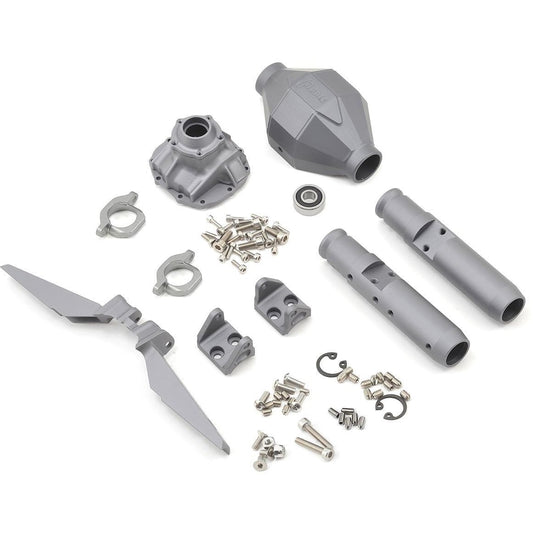 Vanquish Products SCX10 Currie F9 Rear Axle Assembly (Grey)